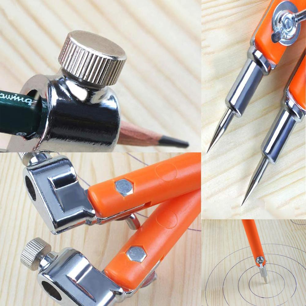 Woodworking Dash Compass Stainless Steel Decorative Figure Precision Compass, Durable for Solid and Plane Precis@30