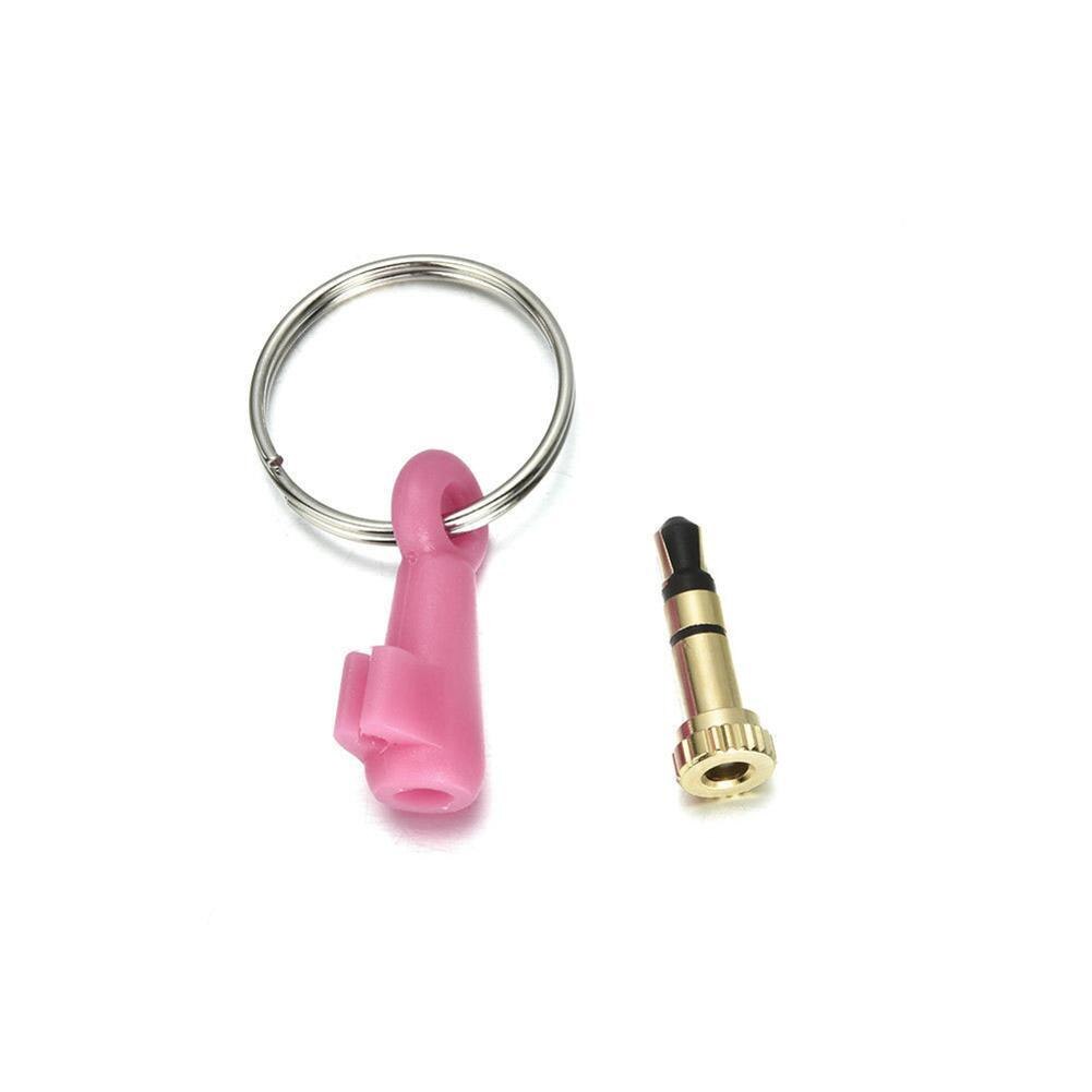 Mini Infrared Wireless Remote Control For Phone Infrared Smart Aux Jack Remote For iPhone 3.5mm adapter: pink