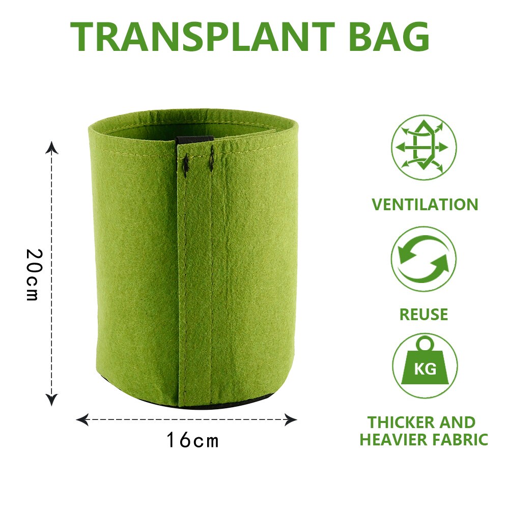 Diy plantenzak aardappel kweekbak plantcontainer zak groente bloemen tuinieren jardineria tuinpot planten kweekzak: Lichtgroen