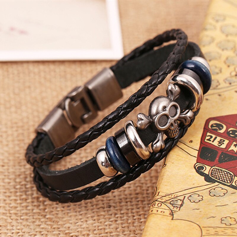 CIBOCIBO rétro Bracelet hommes hommes Bracelet breloque en cuir tressé corde Bracelet brassard Simple Pulsera Hombre