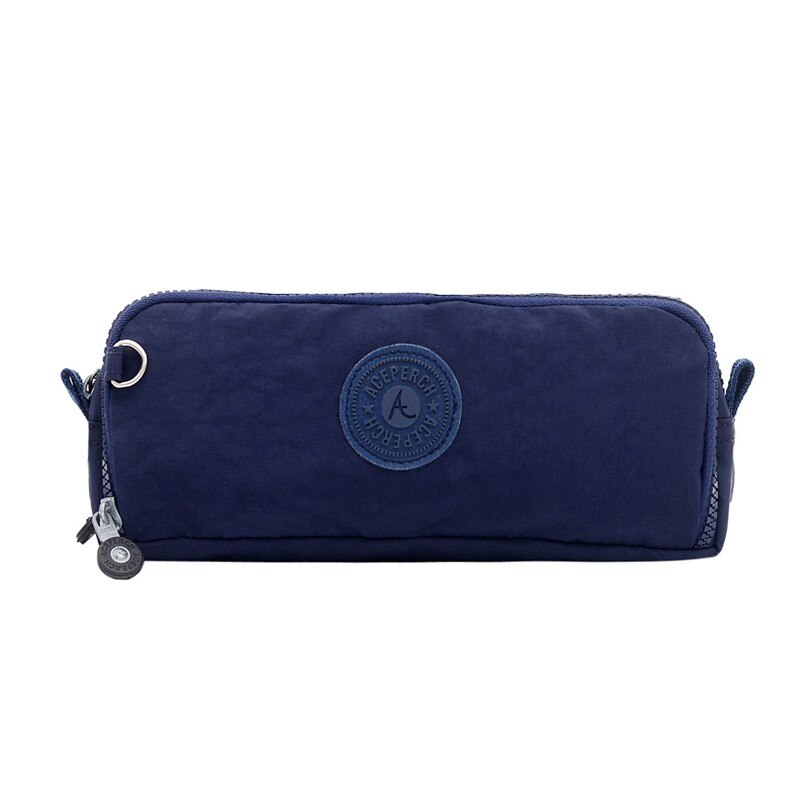 ACEPERCH Toevallige Etui Kawaii Grote Capaciteit Haar Schaar Zakken Pen Case Levert Potlood Schooltas Box Pouch Briefpapier: Blue