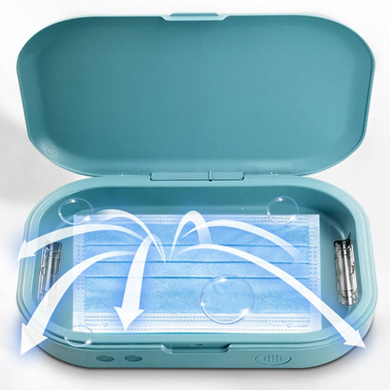 -UV Phone Box Jewelry Phones Cleaner Personal Disinfection Box with Aromatherapy