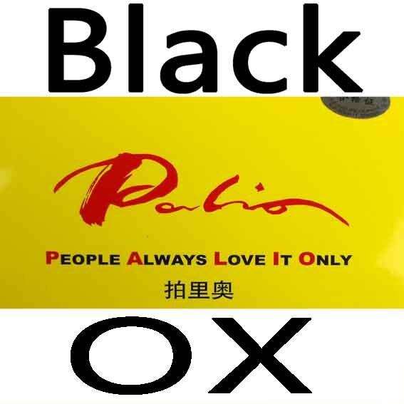Palio CK531A Lange Pips-aus Tischtennis Tischtennis Gummi ohne Schwamm: Schwarz