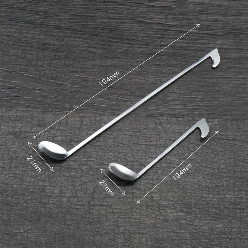 Nota Musical de acero inoxidable, cuchara de café, cucharón de Metal para postre, cucharas de miel, cuchara de té para tazón taza, herramientas de cocina