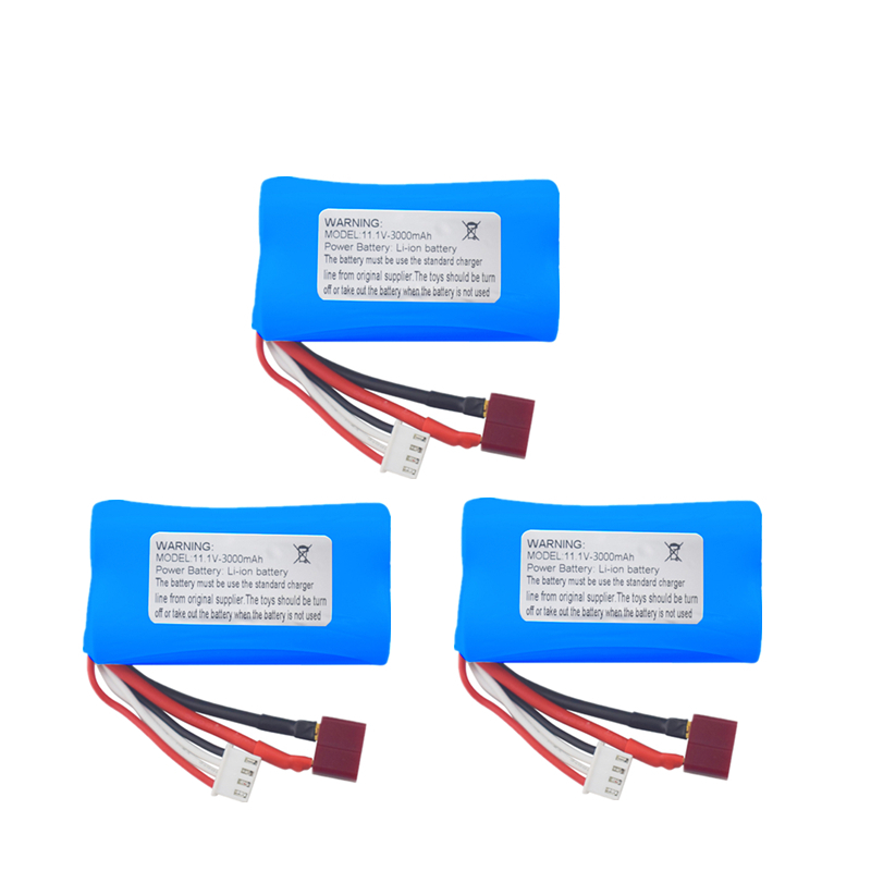 RC Boot Batterij 11.1V 3000mAh Lithium Batterij Voor R608 2104 Borstelloze Hoge Snelheid Watergekoelde RC Boot Model speelgoed 11.1V Batterij: Rood