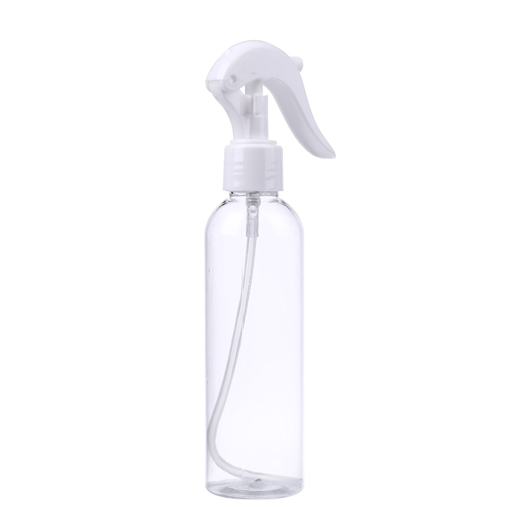 Botella pulverizadora de plástico transparente para salón de peluquería, rociador de agua, herramientas de peluquería, 200ml