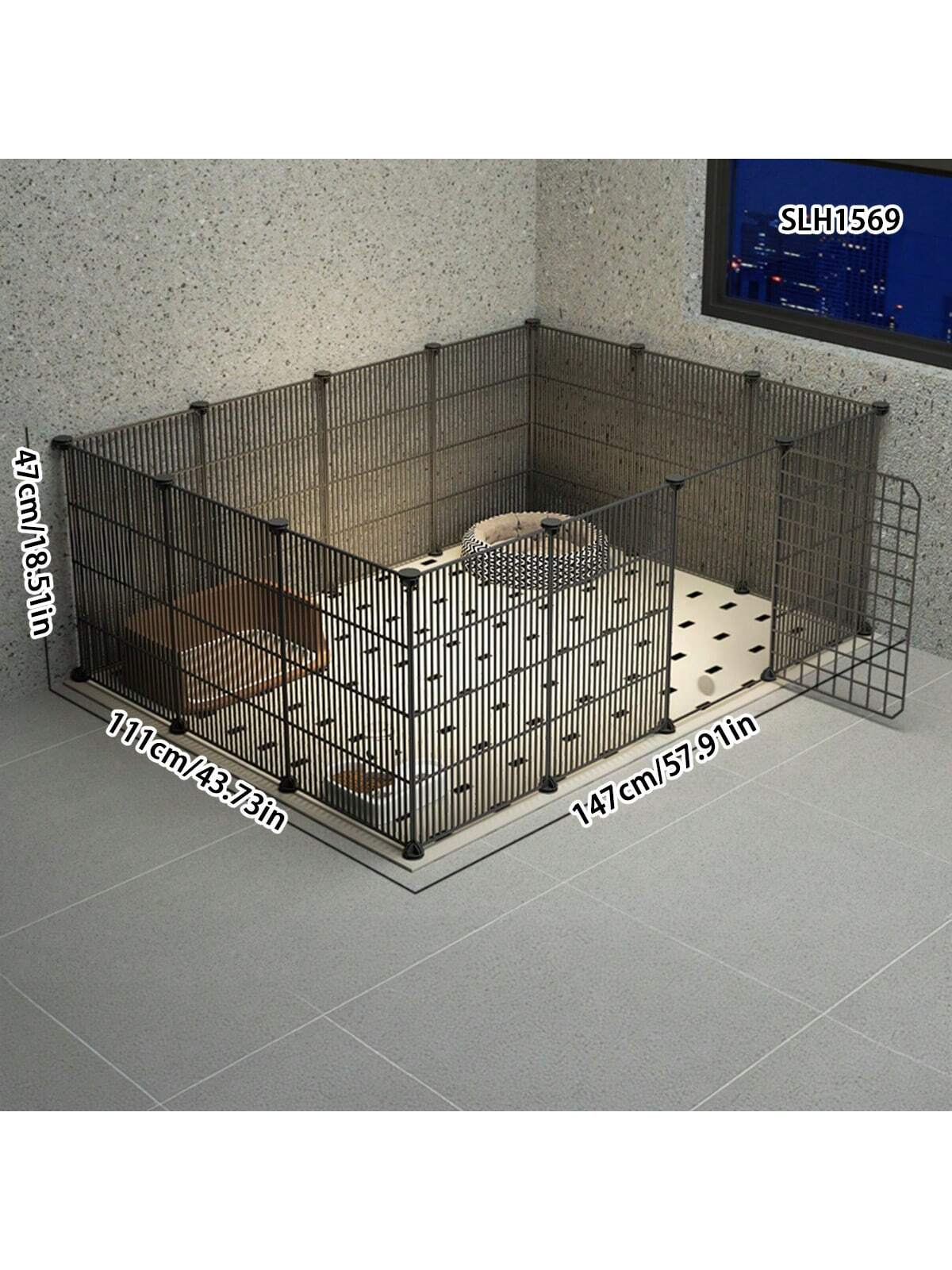 Pet enclosure Indoor home free assembly Teddy fence tight mesh small puppy escape proof dog cage