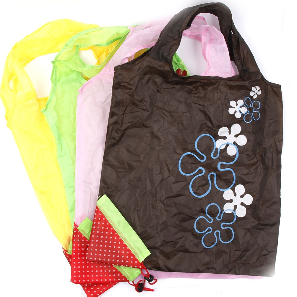 Nuovo Femminile Del Fiore Del Ricamo A Mano Sacchetto di Organza Casual Tote Maglia Borse per la Spesa Pieghevole Donna Ragazze Borse Riutilizzabili: random color