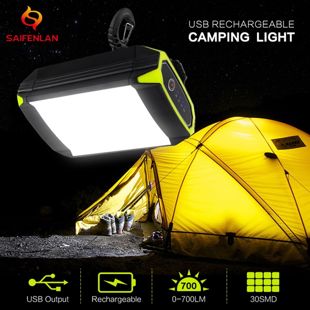 6000 mah 30 led camping lanterne lys mobil power bank lommelygte usb camping telt lys udendørs bærbar hængende lampe