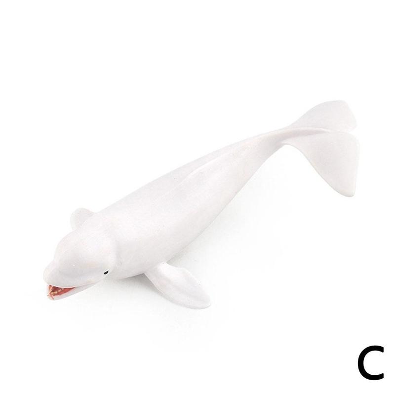 Simulation solide harz Wal modell ozean sealife tiere Modell bule Wal Hai spermien Wal schildkröte Einhorn Wal spielzeug für freundlicher: C