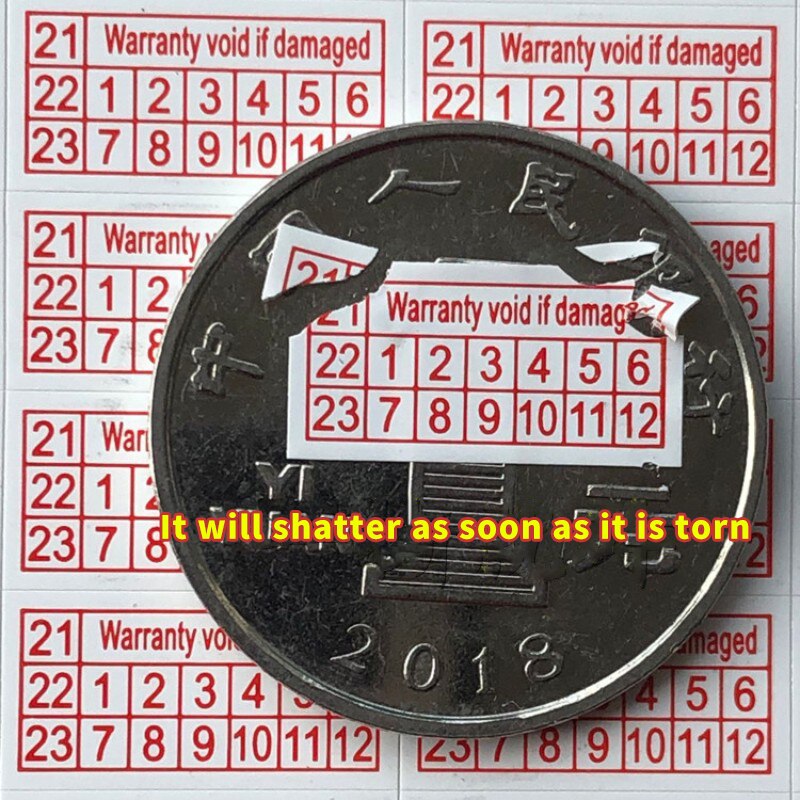Elektronische Produkt Reparatur Fragile Label Aufkleber 10X20mm Starken Klebstoff Garantie Zerbrechlich Dichtung Label Aufkleber 200 stücke
