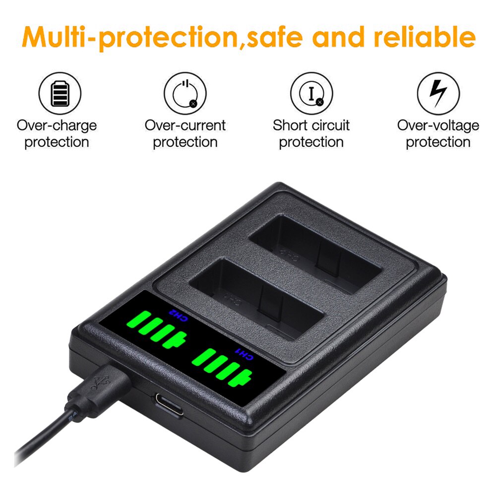 LPE17 – kit de chargeur de batterie LP-E17, pour Canon EOS 200D M3 M5 M6 750D 760D T6i T6s T7i 800D 8000D Kiss X8i, accessoire d'appareil photo