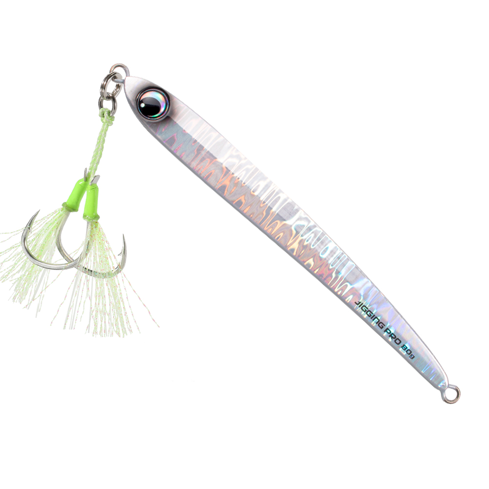 JIGGING PRO 45g 60g 80g Blade Jig Metal Jigs Fishing Lure Shore Offshore Jigging Lure Kingfish Amberjack