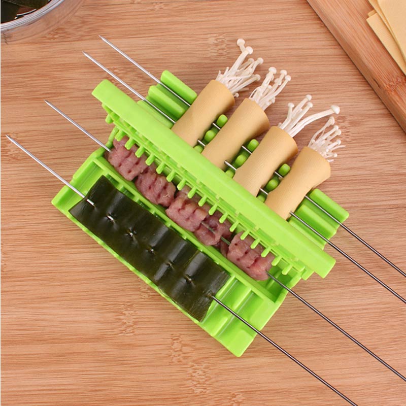 Machine pour faire des brochettes de Kebab, boîte pour faire des brochettes de Barbecue, viande de bœuf, porc, légumes, Grill, Gadget pour Barbecue en plein air, accessoires de cuisine