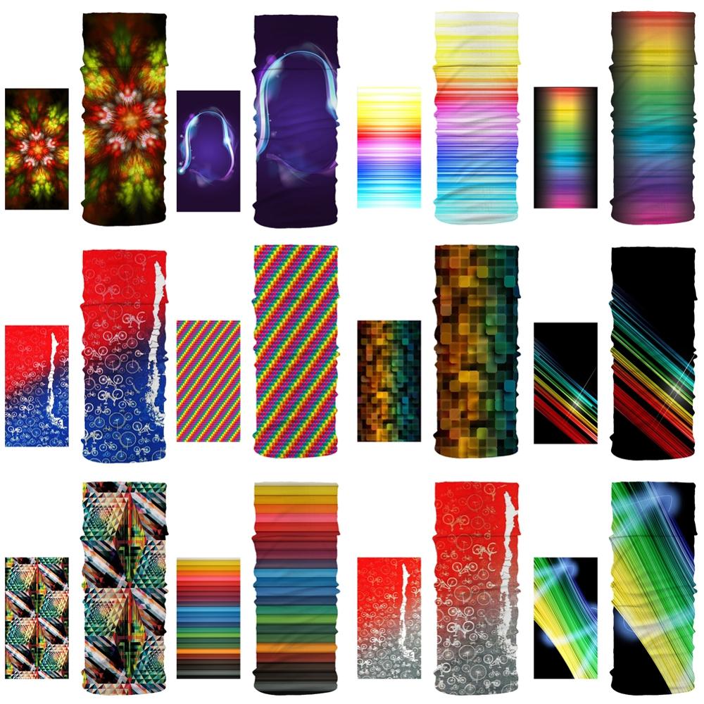Colorful Scarf Unisex Magic Bandana Microfiber Seamless Tubular hijab Neck Tube Sports Scarf Mask Headwear 25*50 cm