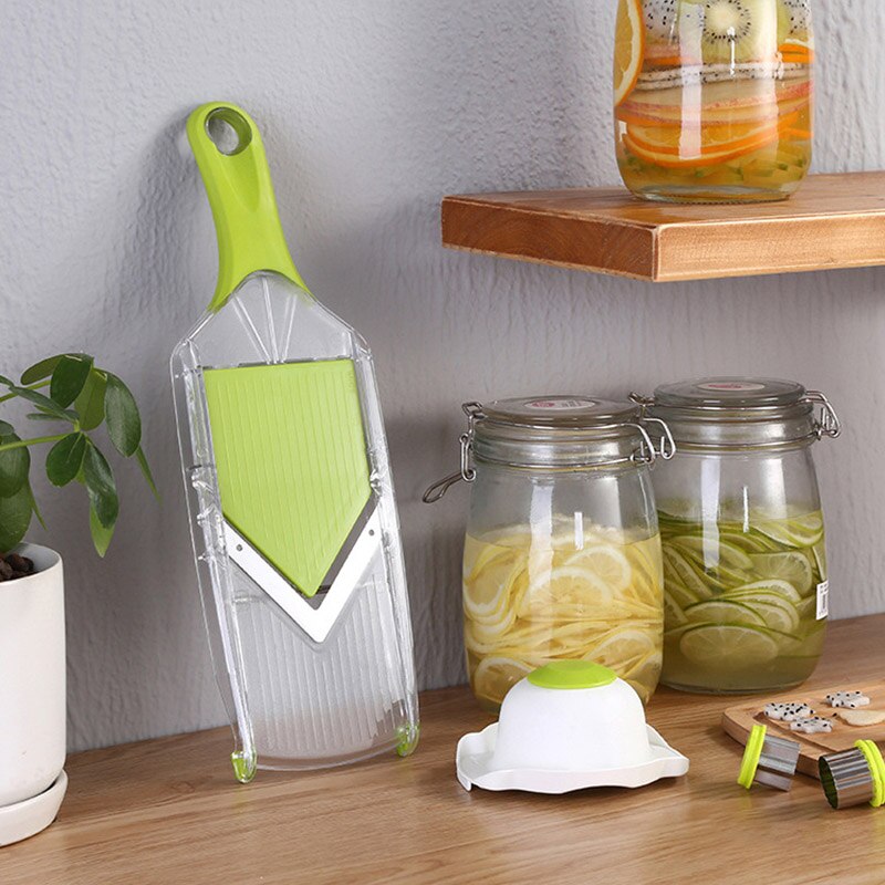 4 Blade Adjustable Mandoline Slicer Fruit V Slicer Vegetable Julienne Cutter Lemon Slicing Tool Vegetable Julienne Cutter