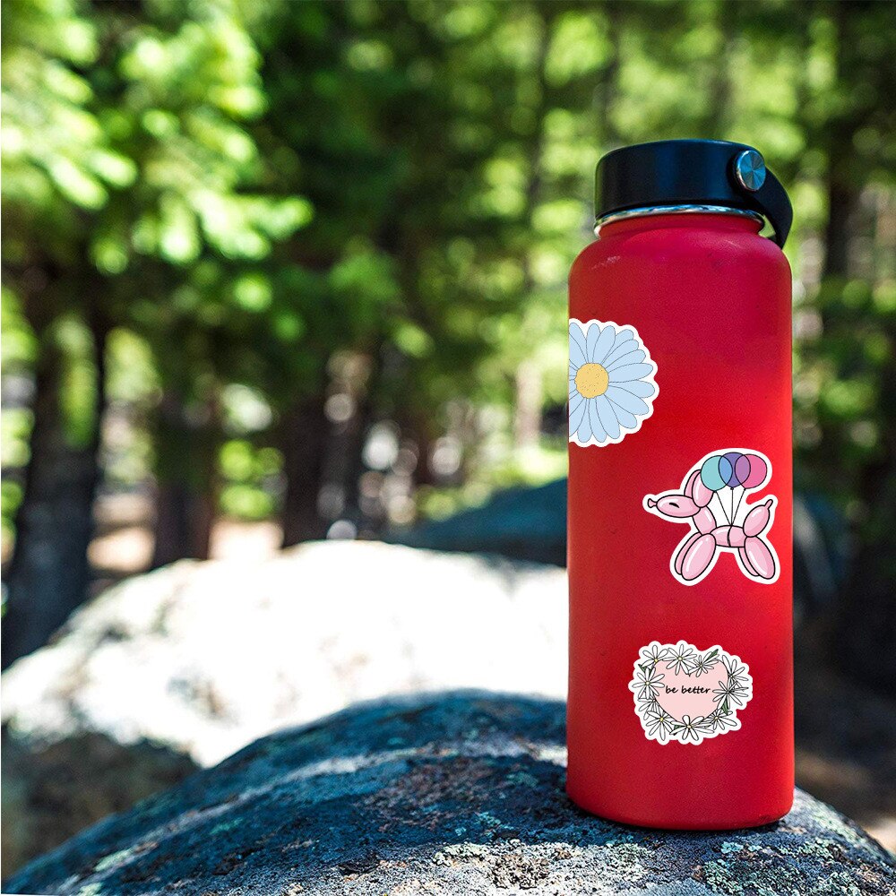 50pcs Vinyl Stickers Girl Essential Stuff For Water Bottles Stickers Suitable For Photo Luggage Laptop Trendy Stickers