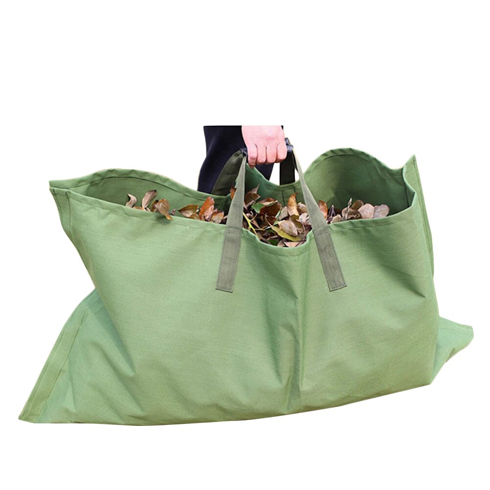 Feuille sac toile jardin poubelle résistant à l'usure jardin pelouse nettoyage sacs feuille sac cour déchets bâche conteneur Durable