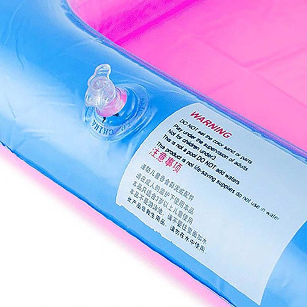 Funny Kids Zand Lade Vierkante Opblaasbare Verhoogde Grote Zandbak Pvc Lade Kasteel Stapelen Spelen Speelgoed Voor Kinderen 60Cm X 45Cm