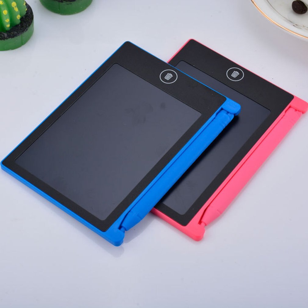 Mini magnetisk tavle tavle 4.4 tommer elektronisk tavle til børn lcd skrive notesbog flipover tegning flipover tablet