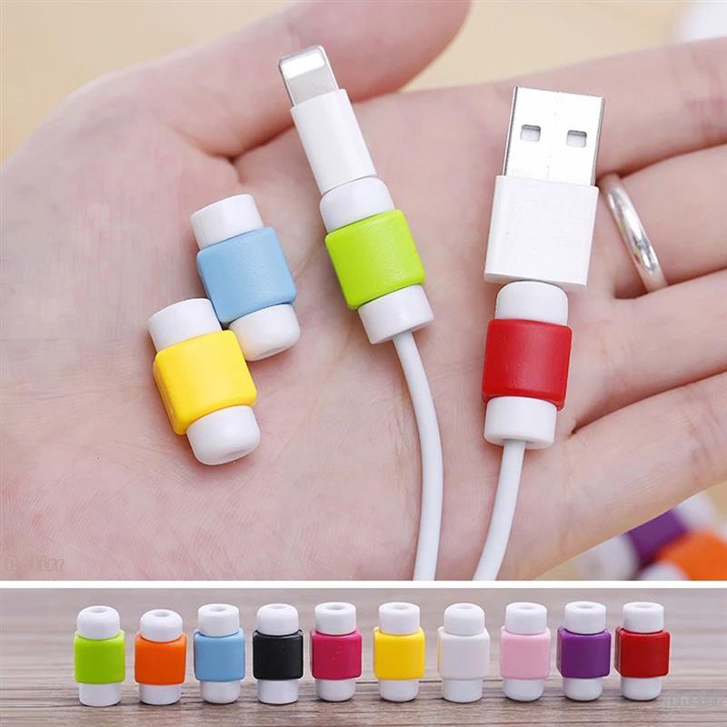 10 Stuks Mini Usb Kabel Protector Cord Bescherming Gegevens Charger Lijn Wire Cover Voor Iphone Data Cord