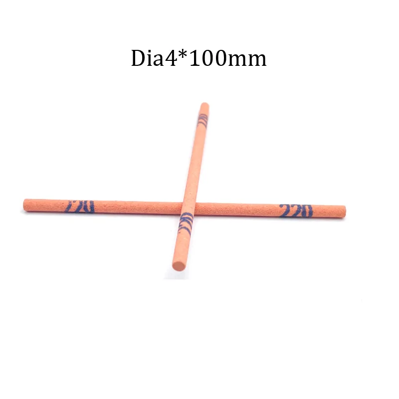 5pcs Round Polishing Oil Stone Fine Grinding Oilstone Strip Sharpening Knife Stone for Knives Kit Metal Alloy Steel Φ3~12mm: Gold / 180