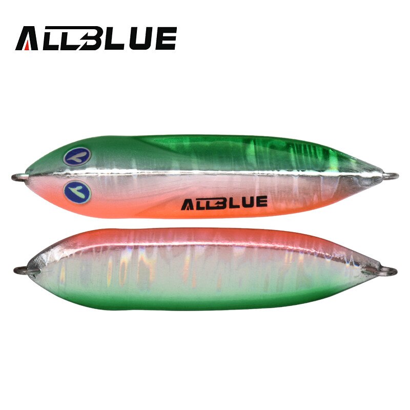 ALLBLUE SEABLUE Metal Jig Spoon 25G 40G 60G Artificial Bait Shore Fishing Jigging Lead Fish Sea Bass Fishing Lure: Color A / 40g