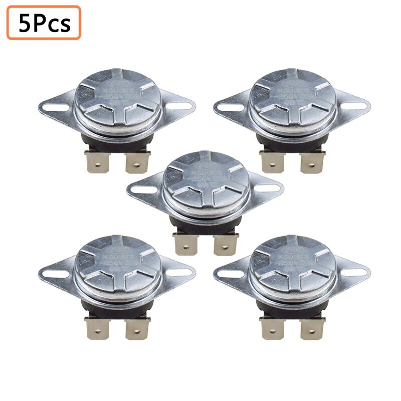 5Pcs Gas Water Heater Thermostat Controller KSD301 10A 240V Pop Up Thermostat Valve 0-75 Degree Gas Water Heater Parts