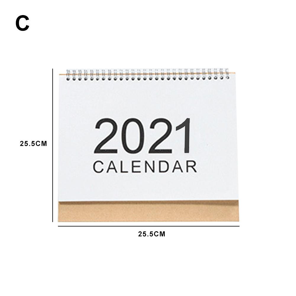 Skrivebordskalender skrivebord stående vend månedlig kalenderårsplan for skole hjemmekontorbord: C