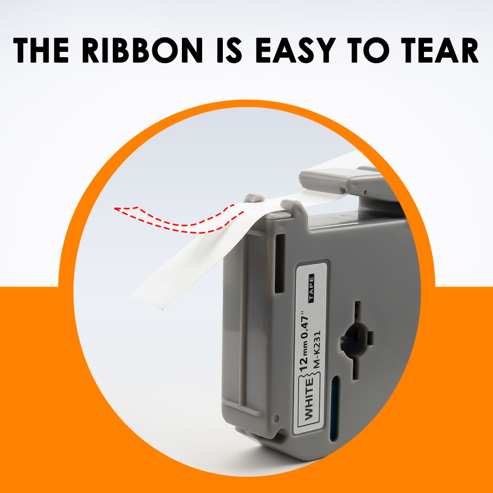 9mm M Tape MK221 Compatible for Brother MK-121 M-K221 MK-421 MK-521 Work for Brother P-touch Label Printer PT-90 PT80 PT70 PT65