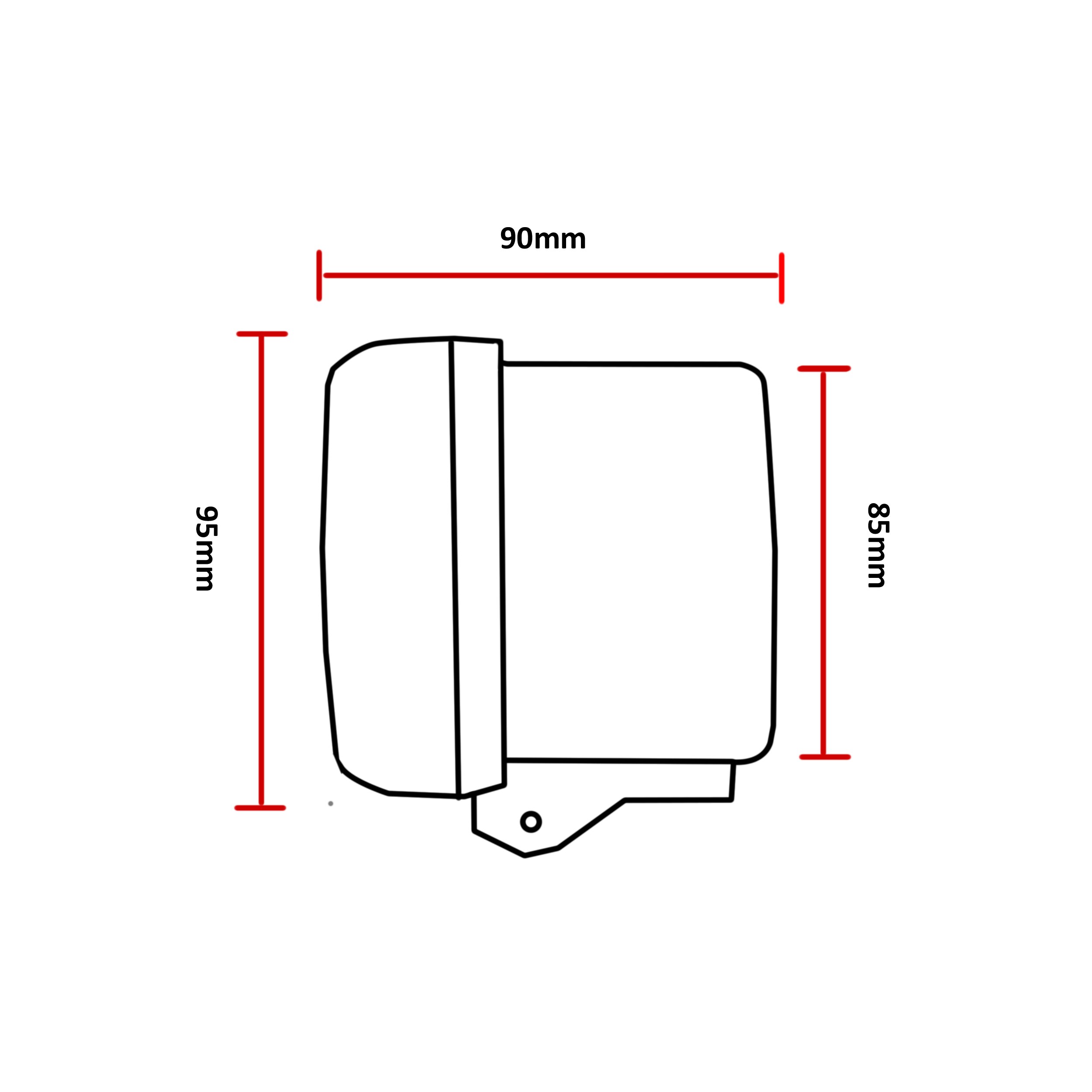 Universal Car 8000RPM Black Tachoscope Gauge Revolution Meter 12V 3.75 Inch Auto Truck Tachometer Digital Speedometer