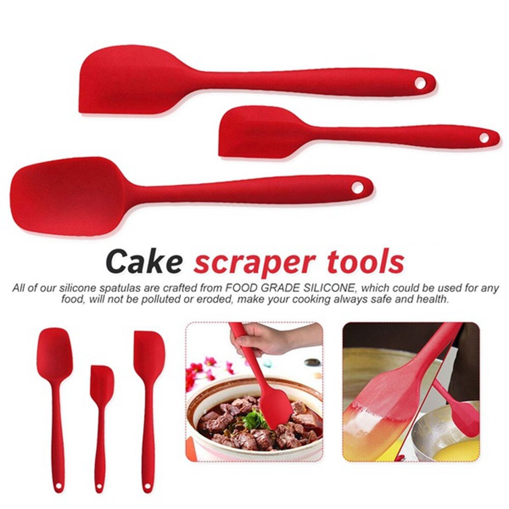 5 Pcs Silicone Kitchenware Set Kitchen Scraper Cookware Set Anti Non-toxic