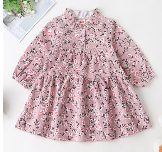 Robe à manches longues pour -né fille, motif Floral, à la , pour enfant: 1 / 12M