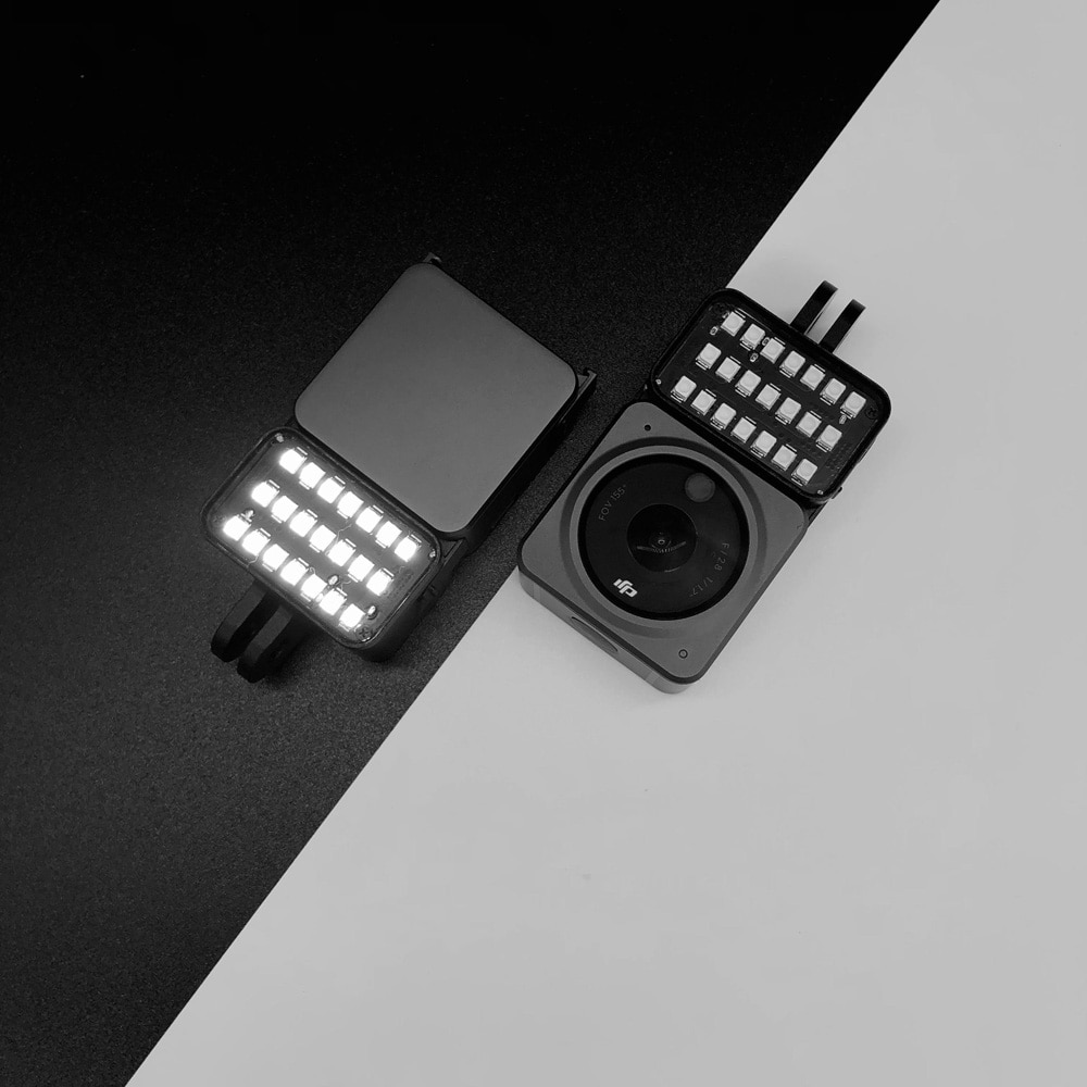 DJI – lampe de poche magnétique à lumière LED, Action 2, Mini lampe pour photographie, vidéo, rechargeable, GoPro, Mod sur caméra, GoPro 10
