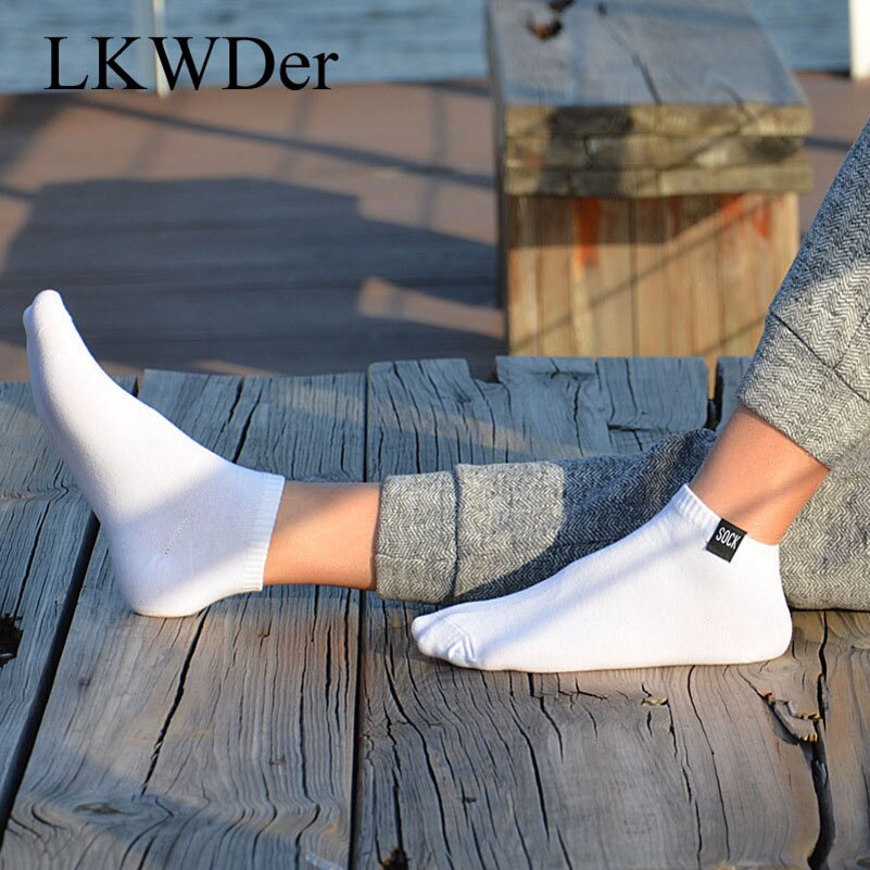 LKWDer 5 Pairs Mens Socks Men Sock Extra Large Big Plus Size 45,47,48 Ankle Socks Men Casual Sox Calcetines Hombre Meias