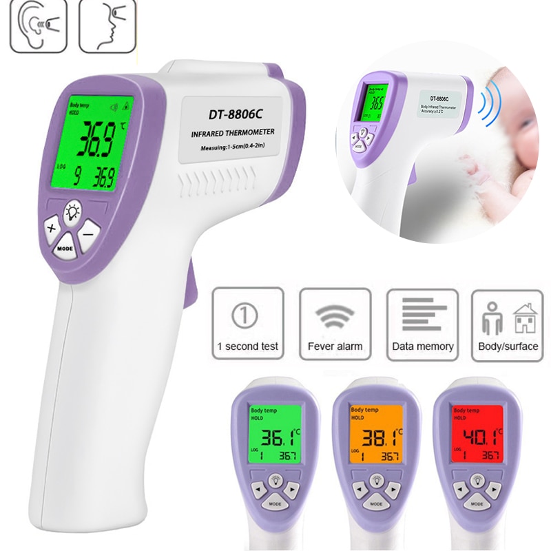Infrared Thermometer Digital Non-Contact Ear Forehead Temperature Digital Infrared Body termometro infrarrojo infravermelho