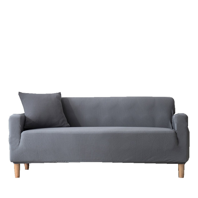 Microfijne bankhoes anti-kattenkrab woonkamer grijze bankhoes moderne tweezitsbank anti-vuil meubelhoezen