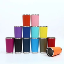 20 unzen 600ml Edelstahl Eis Bier Thermische Tasse Doppel Wand Vakuum Isolierte Tumbler Kaffee Reise Becher Mit Deckel