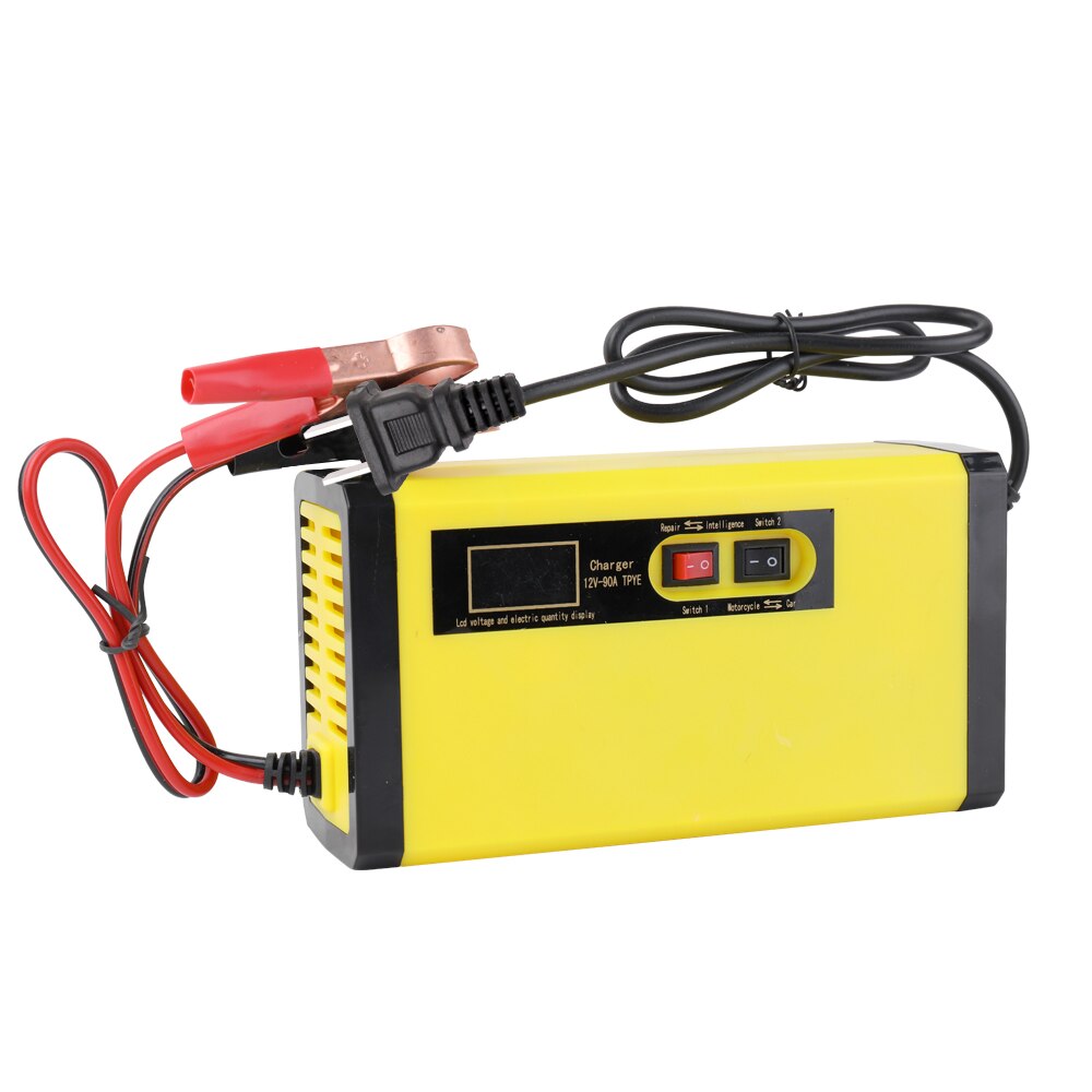 Chargeur de batterie de voiture automatique 12V 8a, Charge rapide intelligente, pour réparation d'impulsions, pour batteries au plomb, sèches et humides