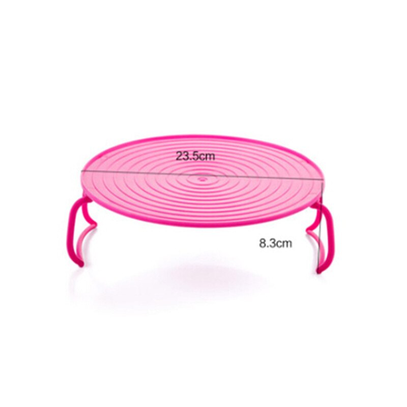 4 In 1 Plastic Microwave Plastic Stand Mini Desk Heating Food Tray Cooling Rack Multifunction Stacker A Lid Kitchen Plate Shelf