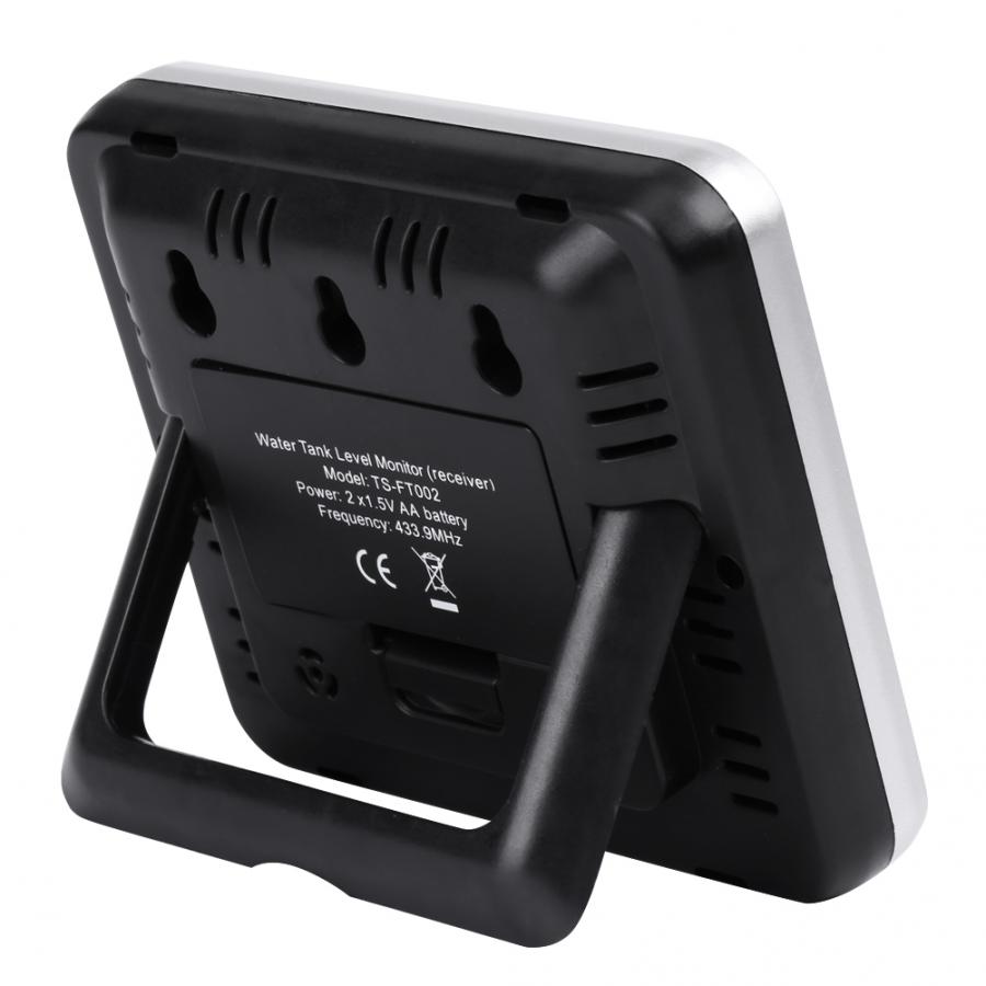 100M Wireless Ultrasonic Water Tank Level Meter Sensor Liquid Depth Sensor WIth Transmitter Time Alarm Level Measuring Tools