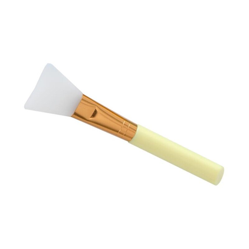 1pc Makeup Brushes Face Mask Brush Silicone Gel DIY Cosmetic Beauty Tools Foundation Brush Face Mud Mixing Make up: YELLOW