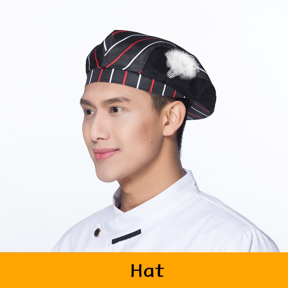 Sombrero de red transpirable Unisex, uniforme de cocina para restaurante, Hotel, Chef, cafetería, panadería, camarero, accesorios de ropa de trabajo: 5