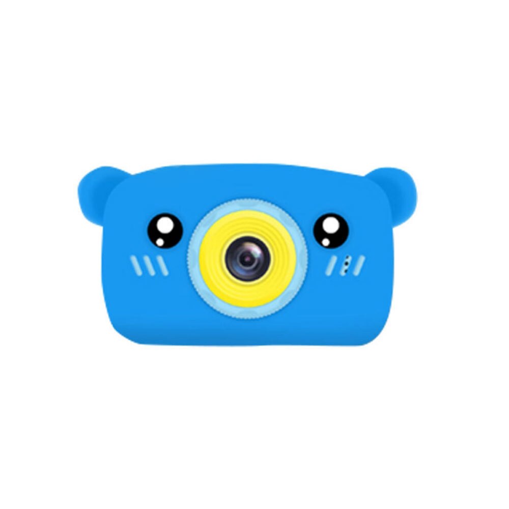 Mini schöne kinder digital video kamera für kinder weihnachten kinder video kamera lcd screen kinder spielzeug foto selfie kamera: blue bear