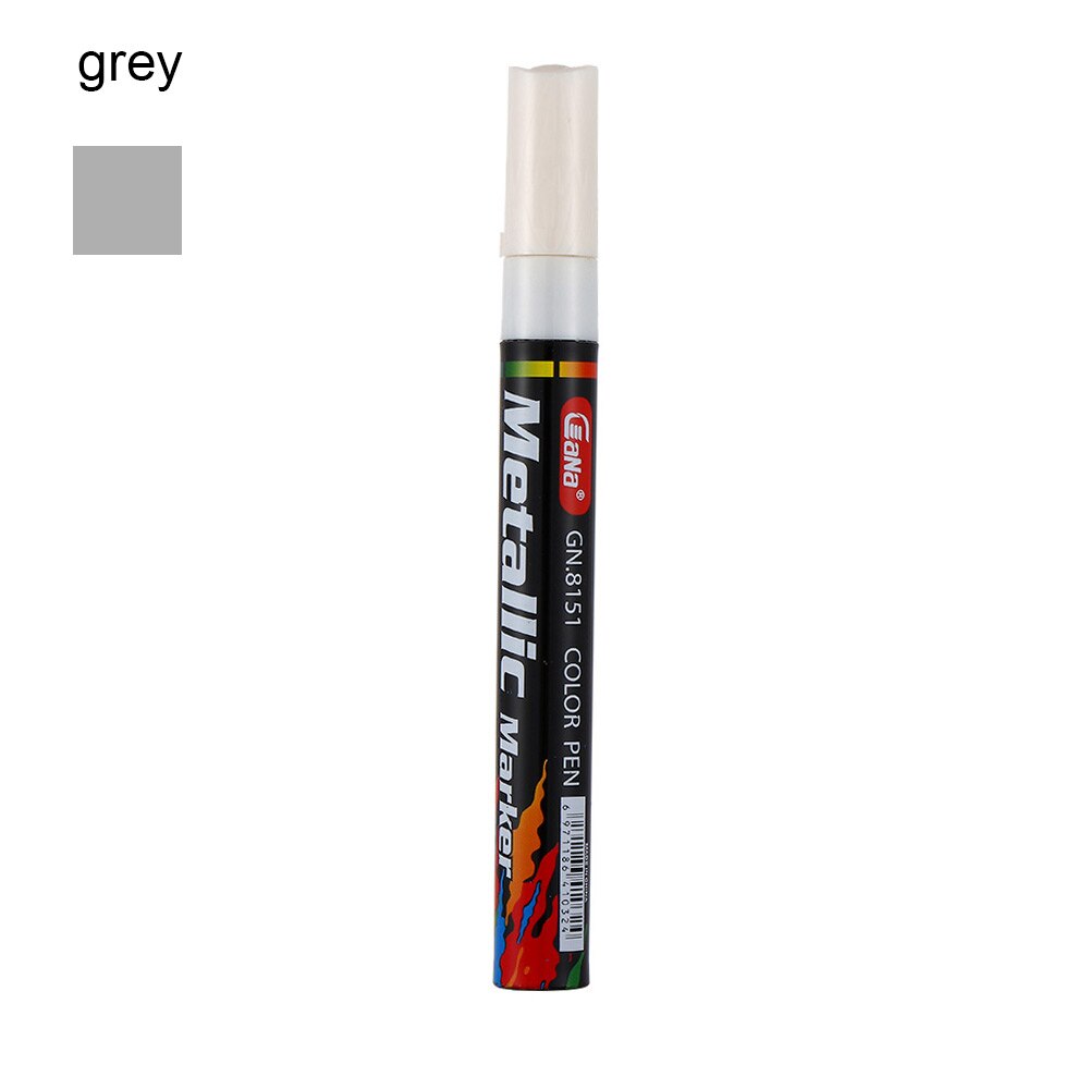 1PC Waterproof Auto Car Coat Painting Pen Touch up Scratch Clear Repair Remover Marker Car Motorcycle Tools Accessories: Grey