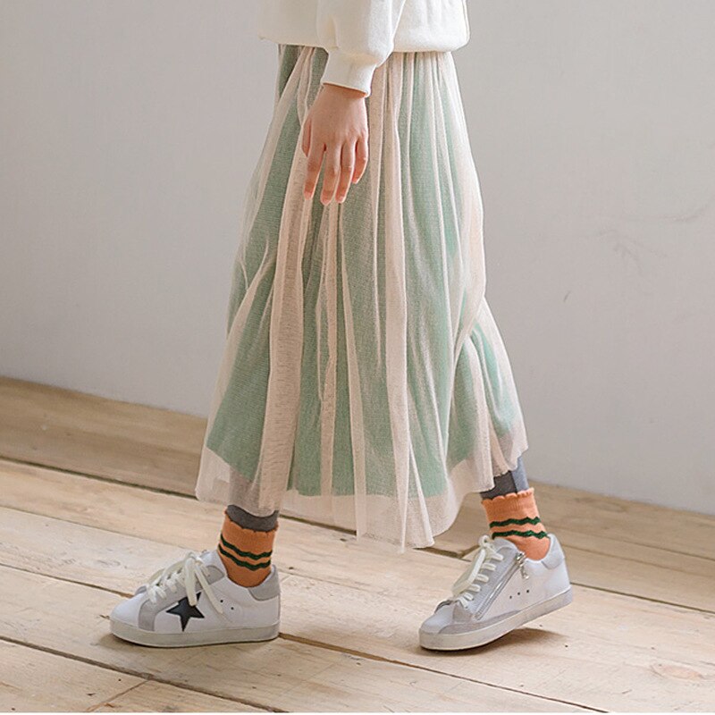 Faldas de princesa de malla para niños, ropa que combina con todo, de longitud media, 8, 12, 13 y 14 años