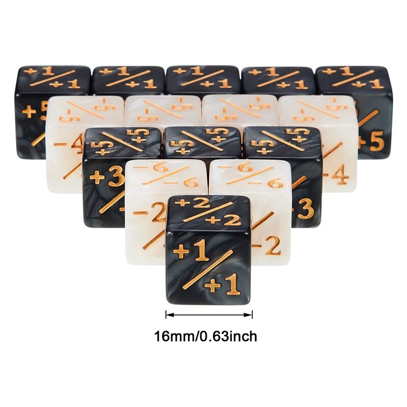 Compteur de dés D6 de 16mm, ELOS-48 pièces, pour jeux de cartes MTG, cg