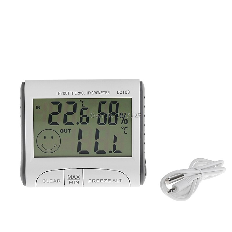 Digital LCD Outdoor Indoor Weather Thermometer Humidity Meter Tester Tools