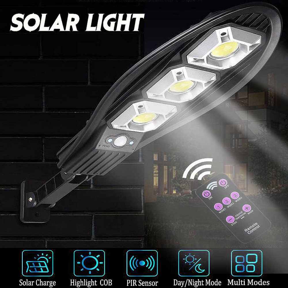 64/90COB Led Solar Light RIP Motion Sensor Wall Lamp Outdoor Street Garden Waterproof Super Bright Lighting with Remote Control