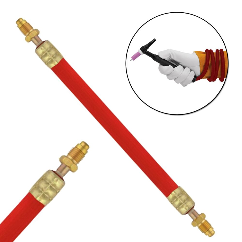 Ultra-flexible Power Cable Connected Gold+Red 25 Feet Welding Metalworking